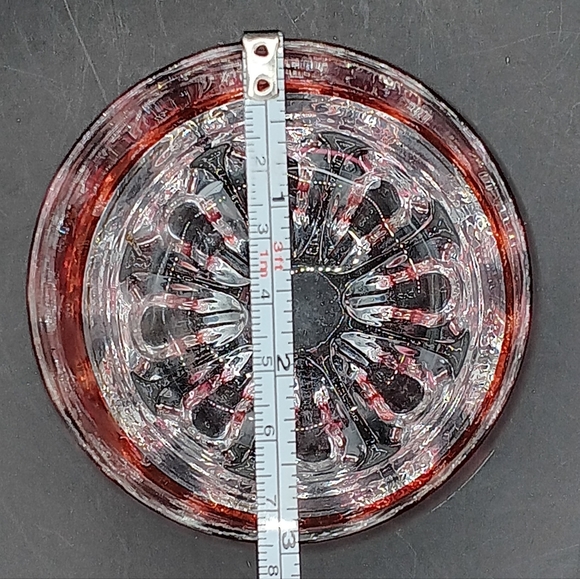 Vintage Ruby Glass Ice Bucket and Cup - Spa Lubiana Italy - Picture 3 of 13